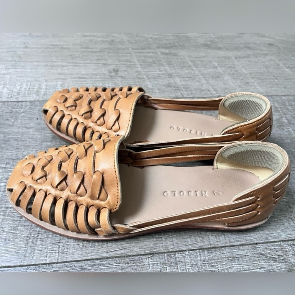 Nisolo Women's Huarache Sandals in Almond Size 7